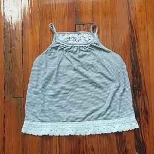 Striped Gray Tank Top for Kids